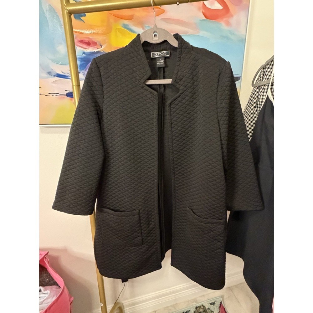 NYCC Women's Black Coat Size Large